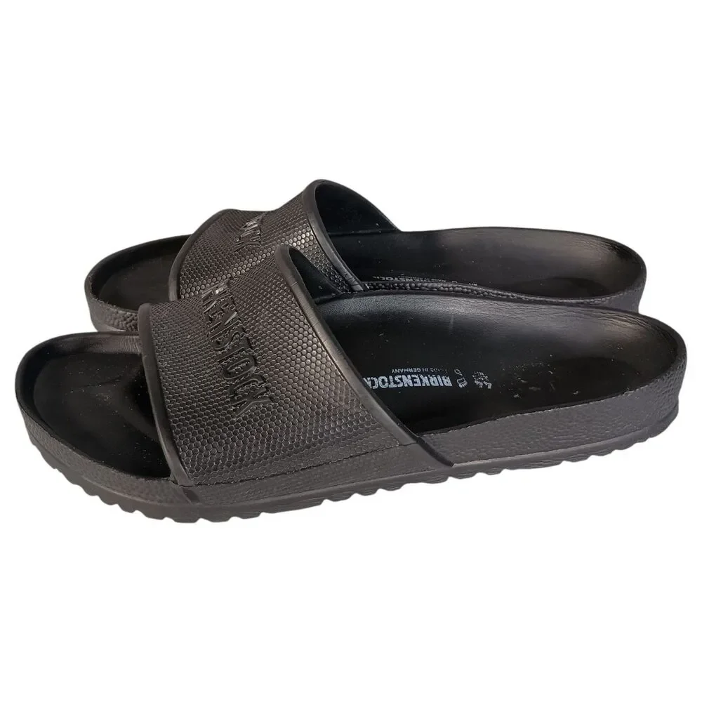 Birkenstock Barbados Essentials Slip On Casual Beach Sandals EVA Black Mens 11